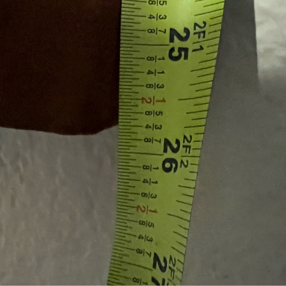 LOFT Women's Faux Suede Slim Ankle Pants Butter Brown Mid Rise Size 8 - Picture 7 of 8